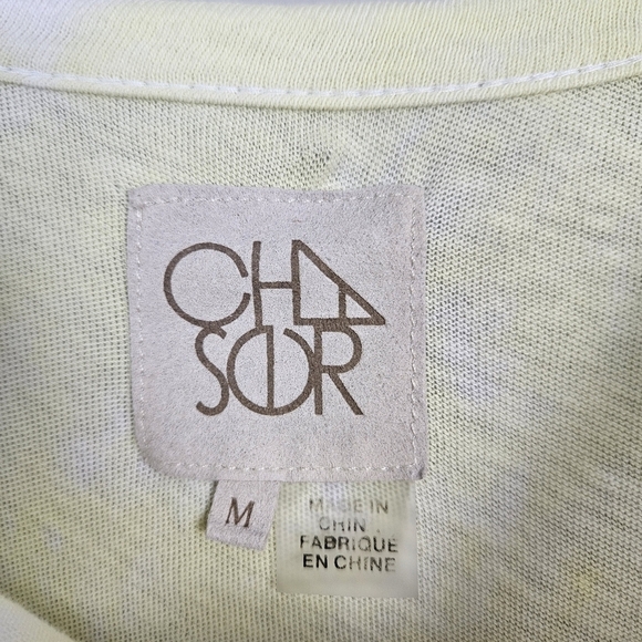 Chaser Yellow Pink Tie Dye Short Sleeve tee Top Medium - Picture 3 of 5